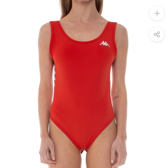 KAPPA 222 BANDA AUBER RED BLAZE BODYSUIT - Picture 1 of 9